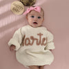 Hand embroidered kids name sweater