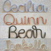 Personalised knitted name sign for nursery