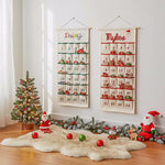 Personalized Christmas Advent Calendar – Custom Name Holiday Countdown for Kids, Family Christmas Decor, Xmas Gift