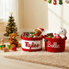 Personalized Christmas Basket Custom Holiday Decor Gift
