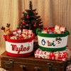 Personalized Christmas Basket Custom Holiday Decor Gift