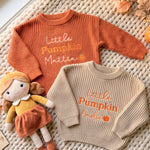 Halloween Embroidered kids name sweater
