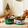 Personalized Christmas Basket Custom Holiday Decor Gift