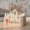 Personalized Plush Baby Organizer Basket