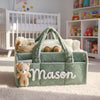 Personalized Plush Baby Organizer Basket
