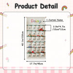 Personalized Christmas Advent Calendar – Custom Name Holiday Countdown for Kids, Family Christmas Decor, Xmas Gift