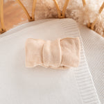 Chunky Knit Topknot – Soft Cotton Newborn Hair Accessory