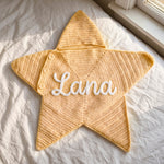 Personalized Crochet Baby Star Suit – Hooded Newborn Outfit with Name