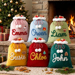Personalized Velvet Christmas Gift Sack