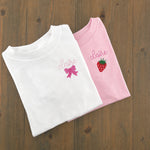 Personalized Kid's Name Embroidered Shirt | Toddler Monogram Tee | Boys & Girls Back to School T-Shirt
