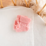 Chunky Knit Baby Booties – Handmade Knit Infant Shoes, Newborn Gift