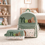 Personalized Corduroy Pencil Case – Custom Yarn Name Pencil Pouch | Back to School