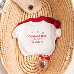 Personalized Baby First Christmas Sweater | Custom Name Embroidered Infant Knit Jumper, 2026 Baby’s First Christmas Outfit
