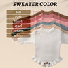 She’s here baby knit frill leg romper