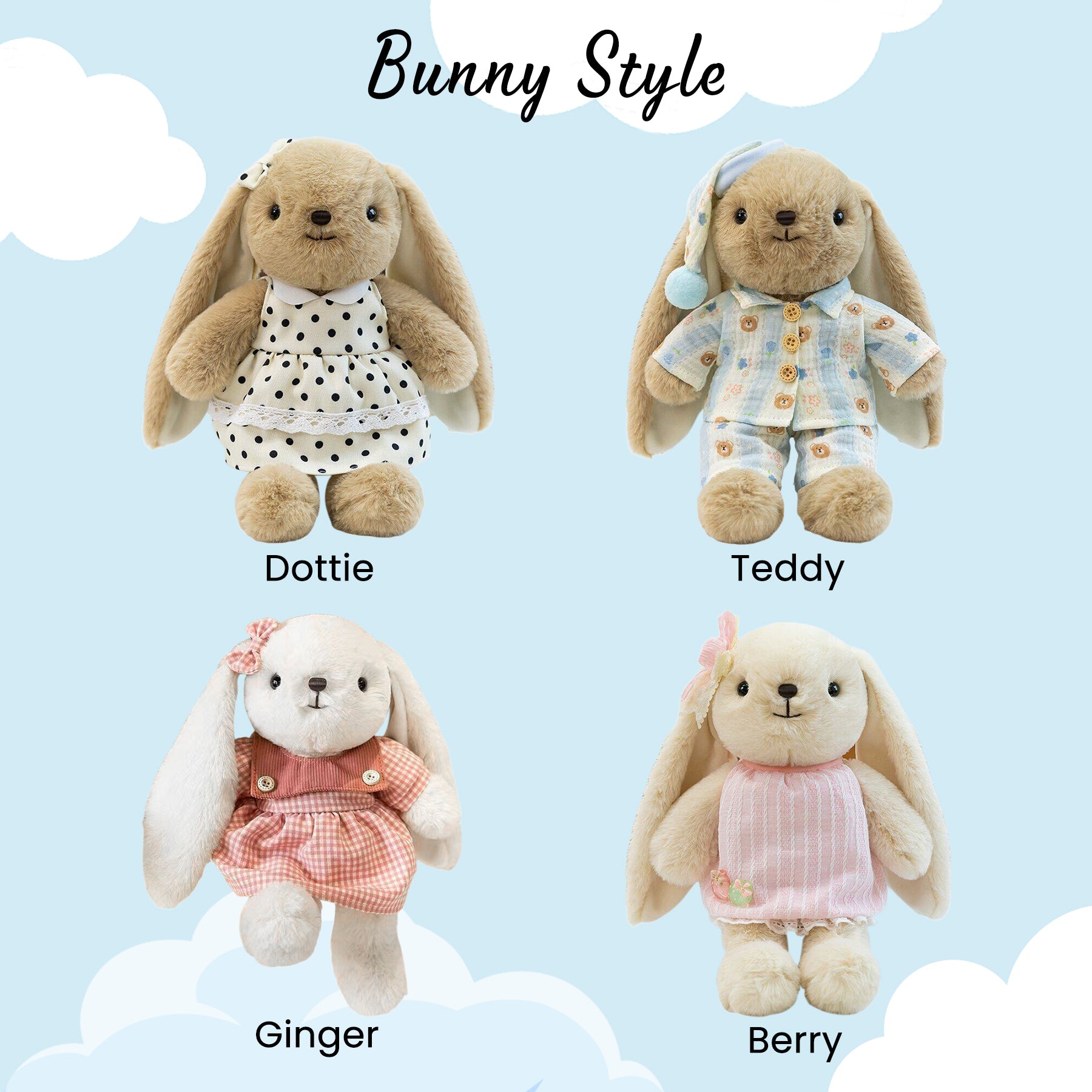Personalized Embroidered Bunny Plush Baby Gift – KnittyBaby