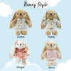 Personalized Embroidered Bunny Plush Baby Gift