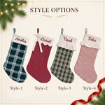Personalized Mixed-Pattern Christmas Stocking