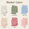 Floral Personalized Baby Blanket – Custom Name Knit Blanket, Soft Newborn Gift