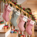 Personalized Vintage Bow Christmas Stocking
