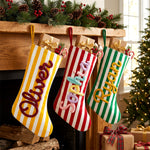 Personalized Striped Christmas Stocking