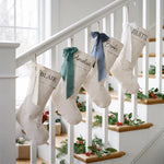 Personalized Bow Christmas Stocking – Embroidered Name
