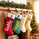 Personalized Velvet Ruffle Christmas Stocking