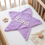 Personalized Crochet Baby Star Suit – Hooded Newborn Outfit with Name