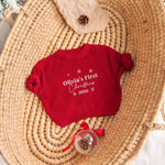 Personalized Baby First Christmas Sweater | Custom Name Embroidered Infant Knit Jumper, 2026 Baby’s First Christmas Outfit
