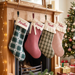 Personalized Mixed-Pattern Christmas Stocking