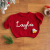 Xmas embroidered kids name sweater