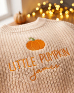 Halloween Embroidered kids name sweater