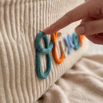 Personalized Diaper Caddy Organizer | Corduroy Baby Basket with 3D Yarn Name | Baby Shower Gift
