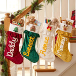 Personalized Velvet Ruffle Christmas Stocking