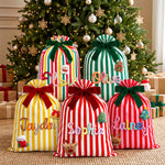 Personalized Striped Christmas Gift Sack