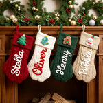 Personalized Paw-Shaped Pet Christmas Stocking