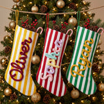 Personalized Striped Christmas Stocking