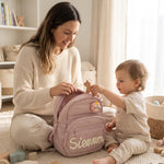 Personalized Quilted Toddler Backpack – Embroidered Name | Daycare & Preschool Bag