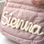Personalized Quilted Toddler Backpack – Embroidered Name | Daycare & Preschool Bag