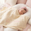 Lightweight Personalized Baby Blanket – Breathable Cotton Knit Infant Blanket, Spring/Summer Newborn Gift