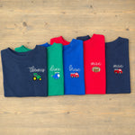 Personalized Kid's Name Embroidered Shirt | Toddler Monogram Tee | Boys & Girls Back to School T-Shirt
