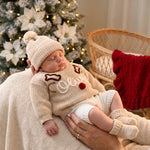 Hand Embroidered Reindeer Name Sweater – Personalized Christmas Keepsake