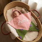 Personalized Crochet Baby Star Suit – Hooded Newborn Outfit with Name