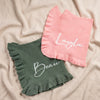Floral Personalized Baby Blanket – Custom Name Knit Blanket, Soft Newborn Gift