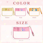 Personalized Baby Diaper Pouch – Custom Name Organizer Bag, Travel Diaper Clutch, New Mom Gift