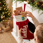 Personalized Velvet Ruffle Christmas Stocking