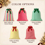 Personalized Striped Christmas Gift Sack