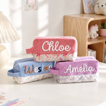Personalized Corduroy Pencil Case – Custom Yarn Name Pencil Pouch | Back to School
