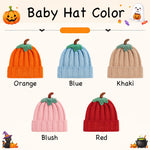 Personalized Pumpkin Baby Beanie | Embroidered Name Fall Knit Hat