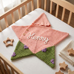 Personalized Crochet Baby Star Suit – Hooded Newborn Outfit with Name