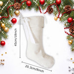 Personalized Bow Christmas Stocking – Embroidered Name